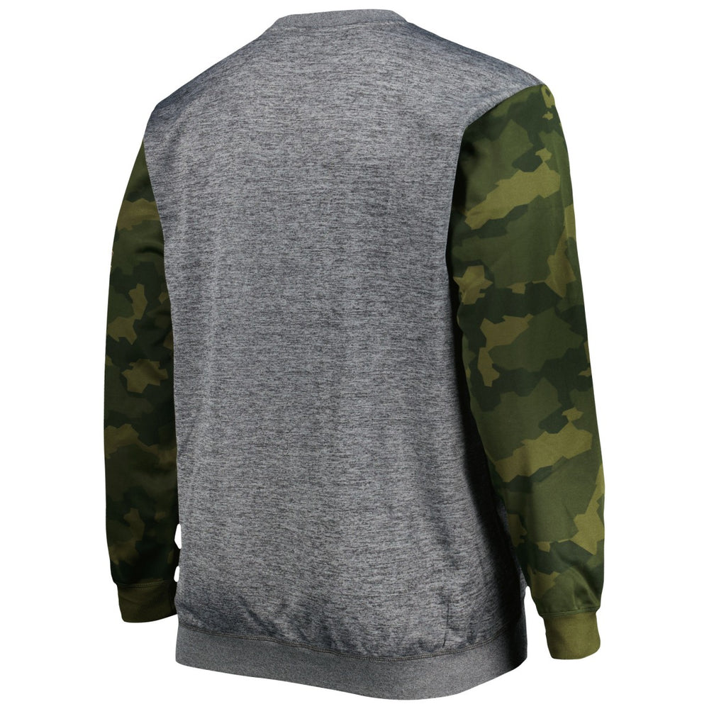 Los Angeles Lakers Big & Tall Camo Stitched Sweatshirt Heather Charcoal - Fanatics