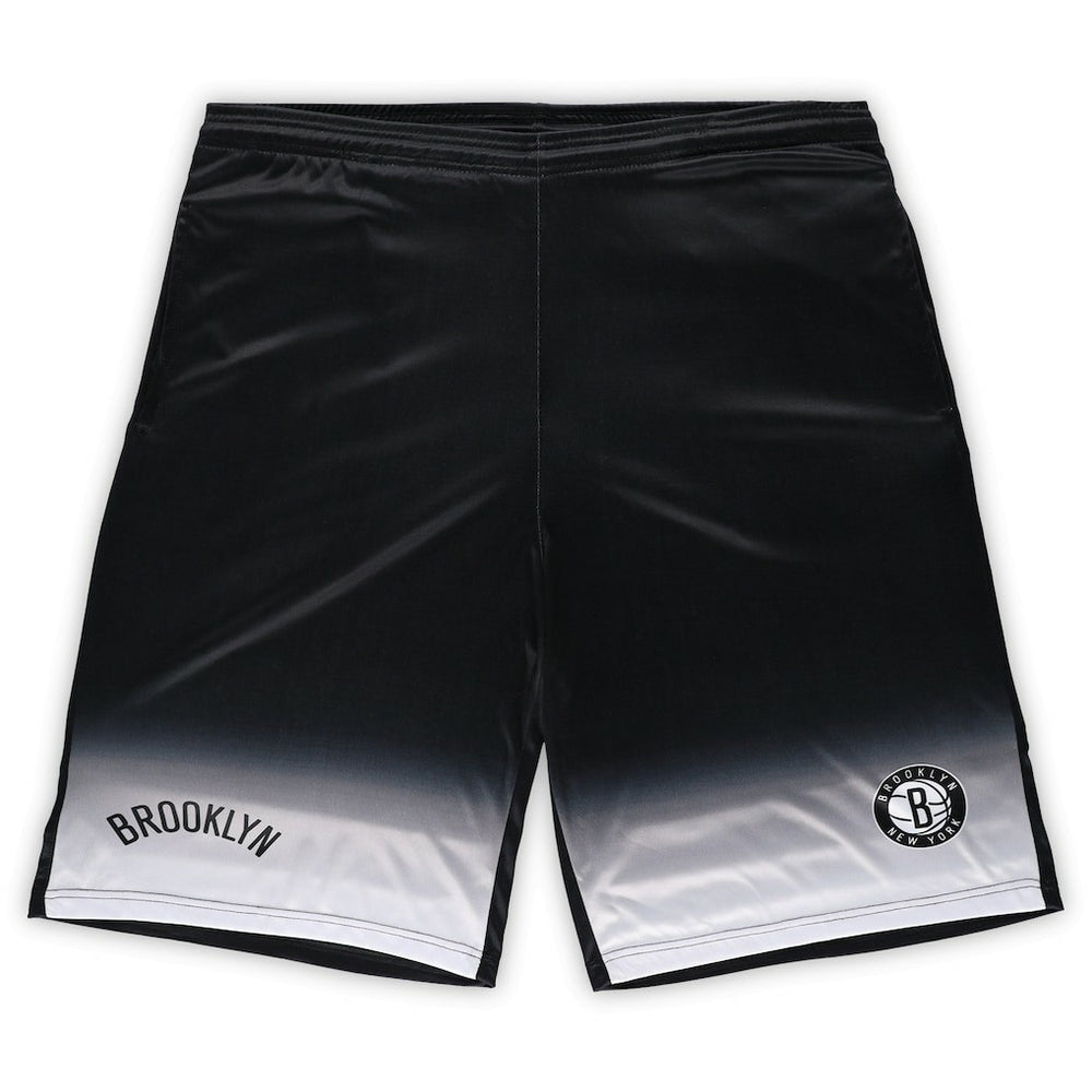 Brooklyn Nets Big & Tall Fadeaway Shorts Black - Fanatics