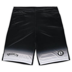 Brooklyn Nets Big & Tall Fadeaway Shorts Black - Fanatics