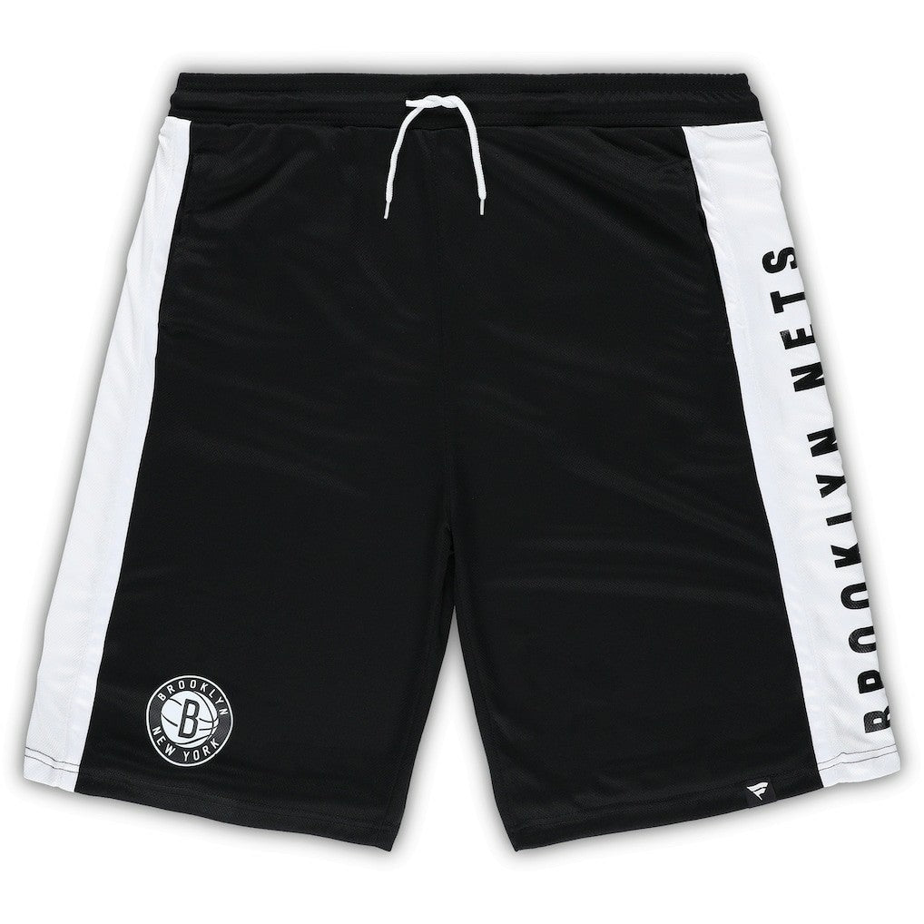 Brooklyn Nets Big & Tall Referee Iconic Mesh Shorts Black - Fanatics