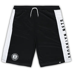 Brooklyn Nets Big & Tall Referee Iconic Mesh Shorts Black - Fanatics