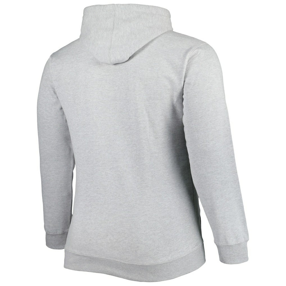 Charlotte Hornets Big & Tall Wordmark Pullover Hoodie Heather Gray - Fanatics