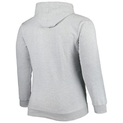 Charlotte Hornets Big & Tall Wordmark Pullover Hoodie Heather Gray - Fanatics