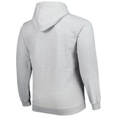 Los Angeles Lakers Big & Tall Wordmark Pullover Hoodie Heather Gray - Fanatics