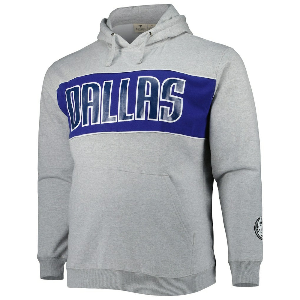 Dallas Mavericks Big & Tall Wordmark Pullover Hoodie Heather Gray - Fanatics outlet
