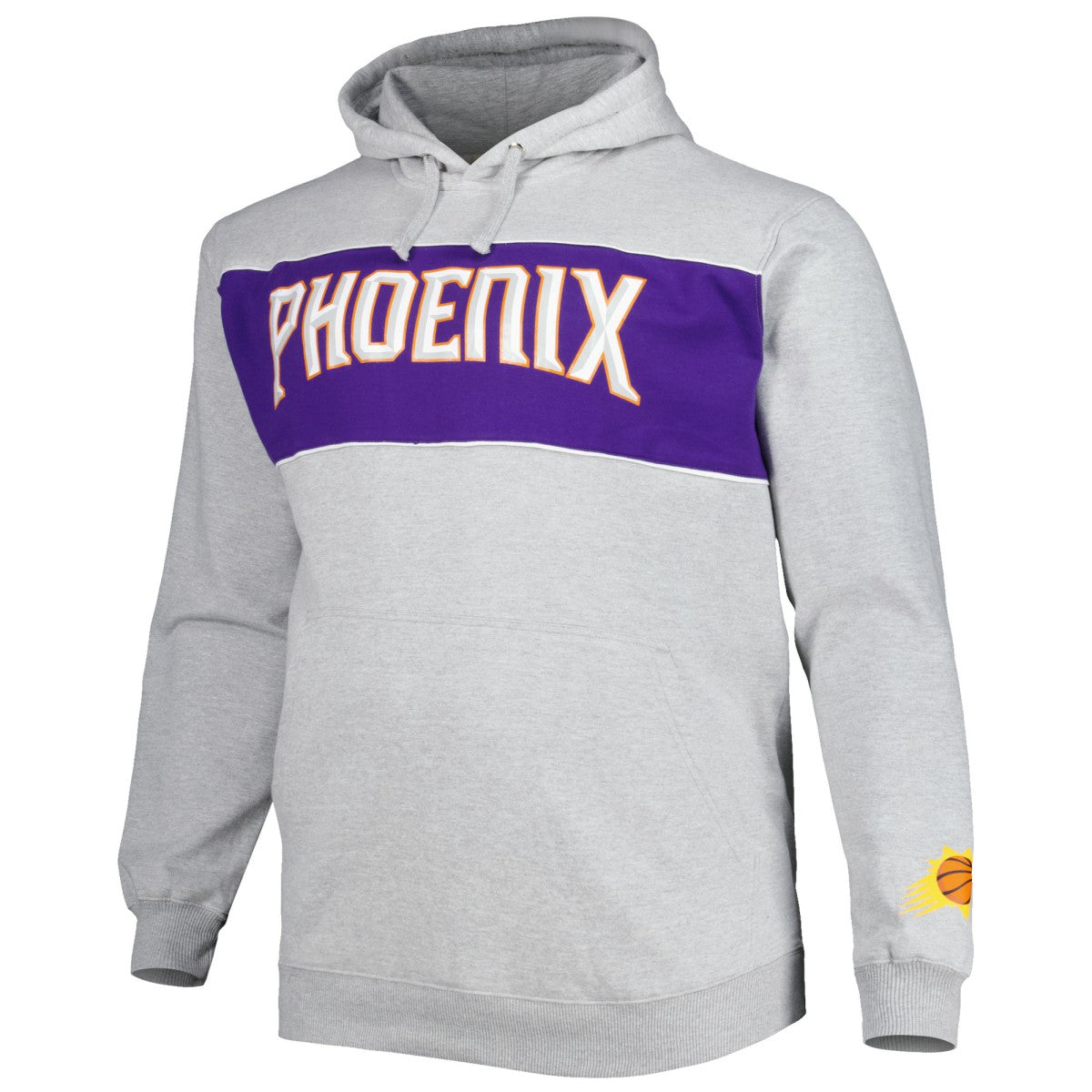 Phoenix Suns Big & Tall Wordmark Pullover Hoodie Heather Gray - Fanatics