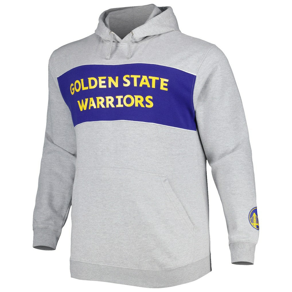 Golden State Warriors Big & Tall Wordmark Pullover Hoodie Heather Gray - Fanatics outlet