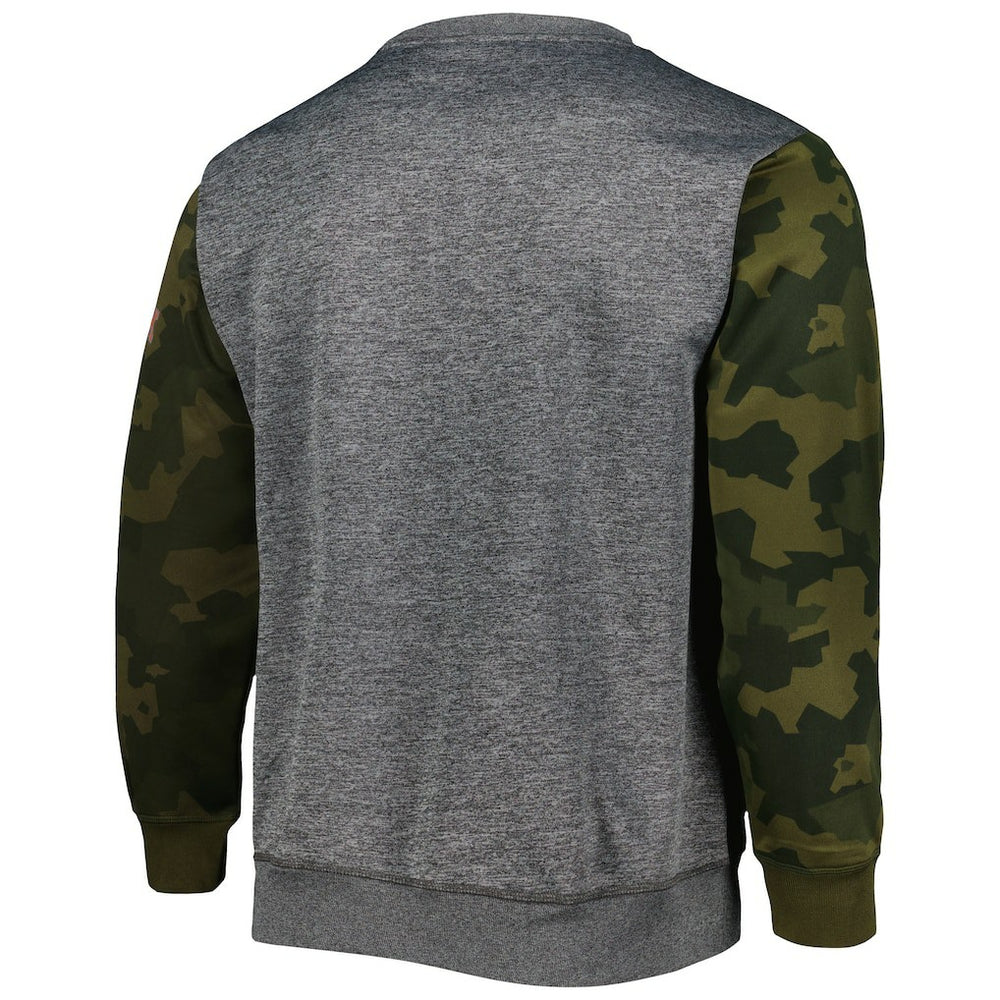Brooklyn Nets Camo Stitched Sweatshirt Heather Charcoal - Fanatics