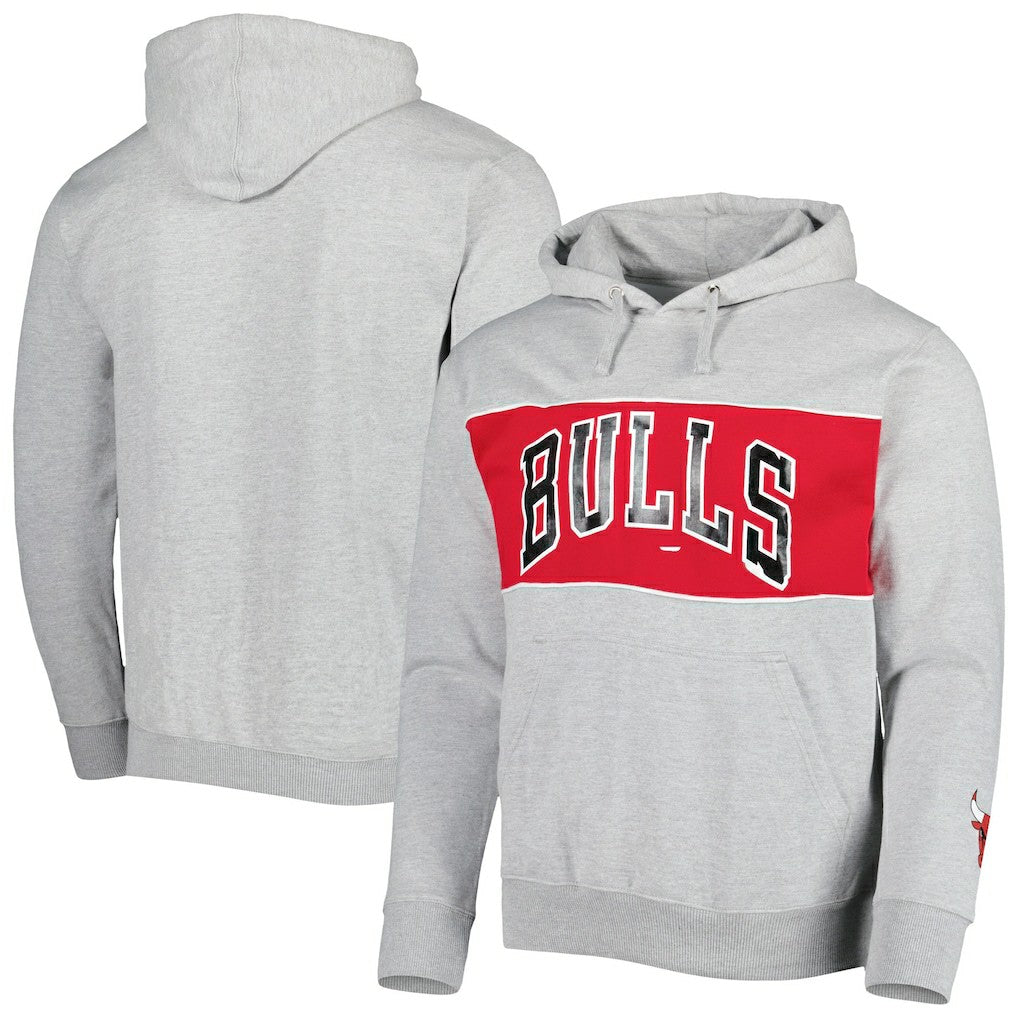 Chicago Bulls Wordmark French Terry Pullover Hoodie Heather Gray - Fanatics outlet
