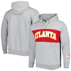 Atlanta Hawks Wordmark French Terry Pullover Hoodie Heather Gray - Fanatics