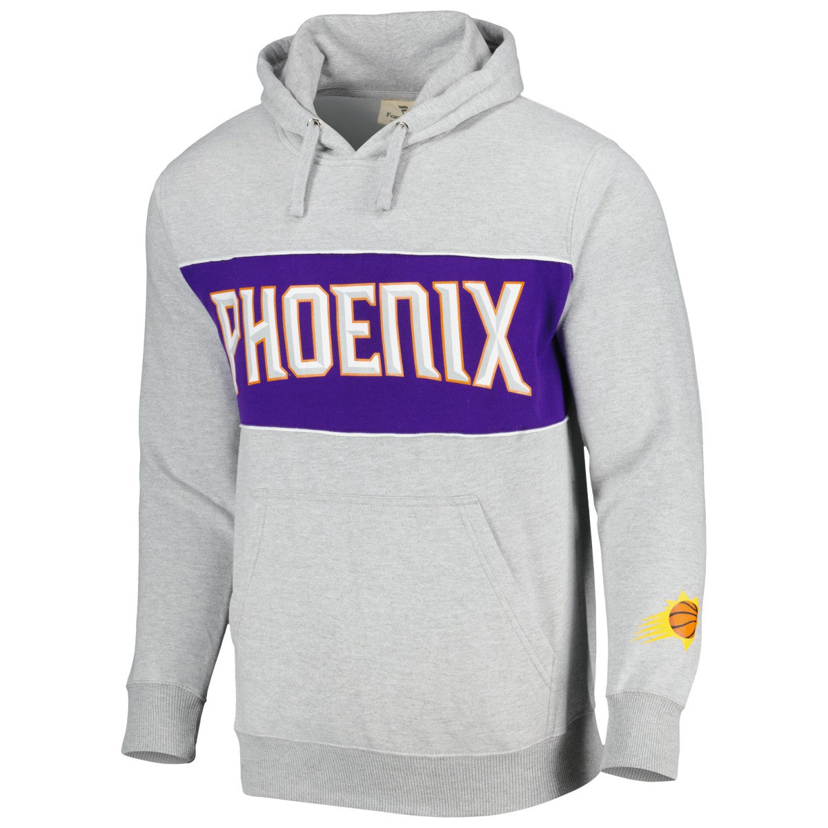 Phoenix Suns Wordmark French Terry Pullover Hoodie Heather Gray - Fanatics