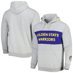 Golden State Warriors Wordmark French Terry Pullover Hoodie Heather Gray - Fanatics