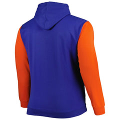 New York Knicks Big & Tall Bold Attack Pullover Hoodie Blue/Orange - Fanatics