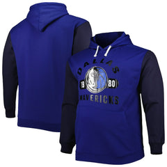 Dallas Mavericks Big & Tall Bold Attack Pullover Hoodie Blue/Navy - Fanatics