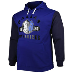Dallas Mavericks Big & Tall Bold Attack Pullover Hoodie Blue/Navy - Fanatics
