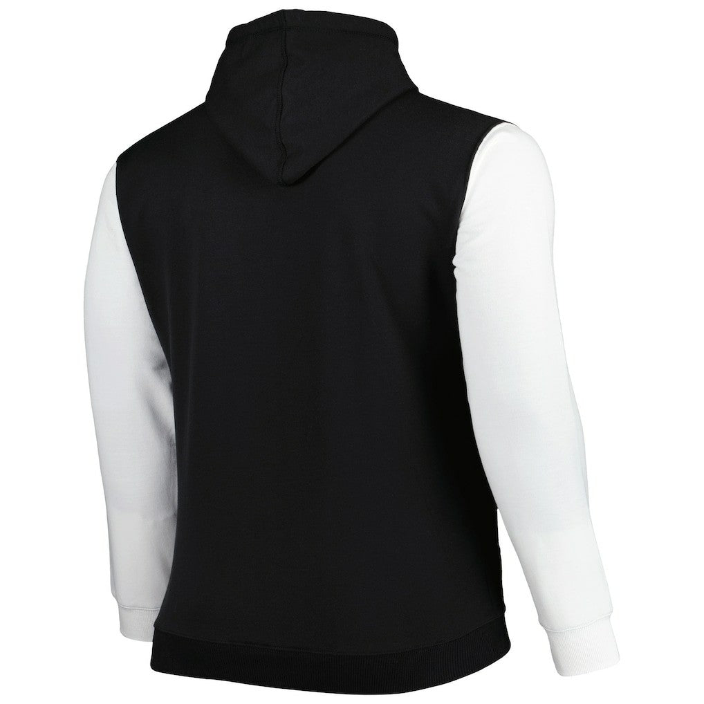 Brooklyn Nets Big & Tall Bold Attack Pullover Hoodie Black/White - Fanatics outlet