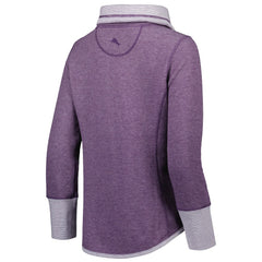 Baltimore Ravens Women's Sport Sun Fade Full-Zip Sweatshirt - Heathered Purple Sweatshirts