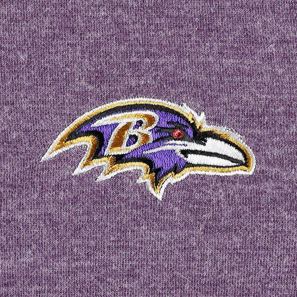 Baltimore Ravens Women's Sport Sun Fade Full-Zip Sweatshirt - Heathered Purple Sweatshirts