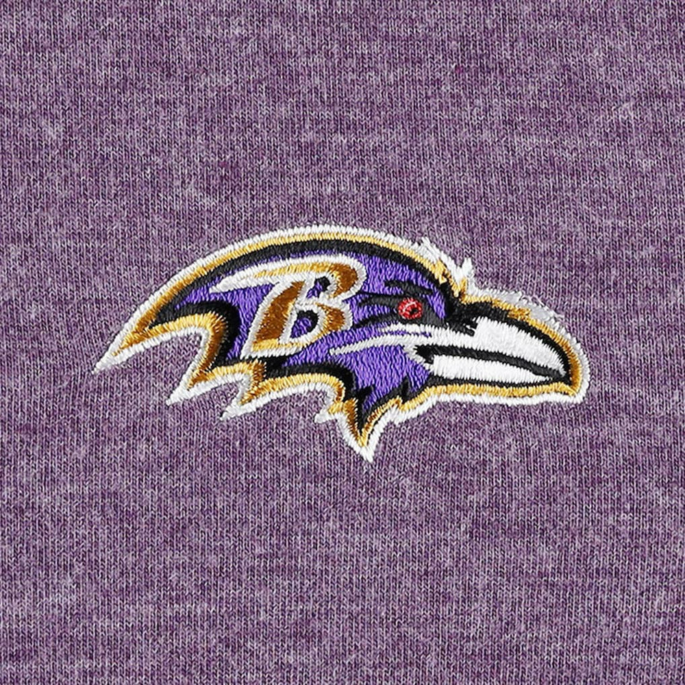 Baltimore Ravens Women's Sport Sun Fade Full-Zip Sweatshirt - Heathered Purple Sweatshirts