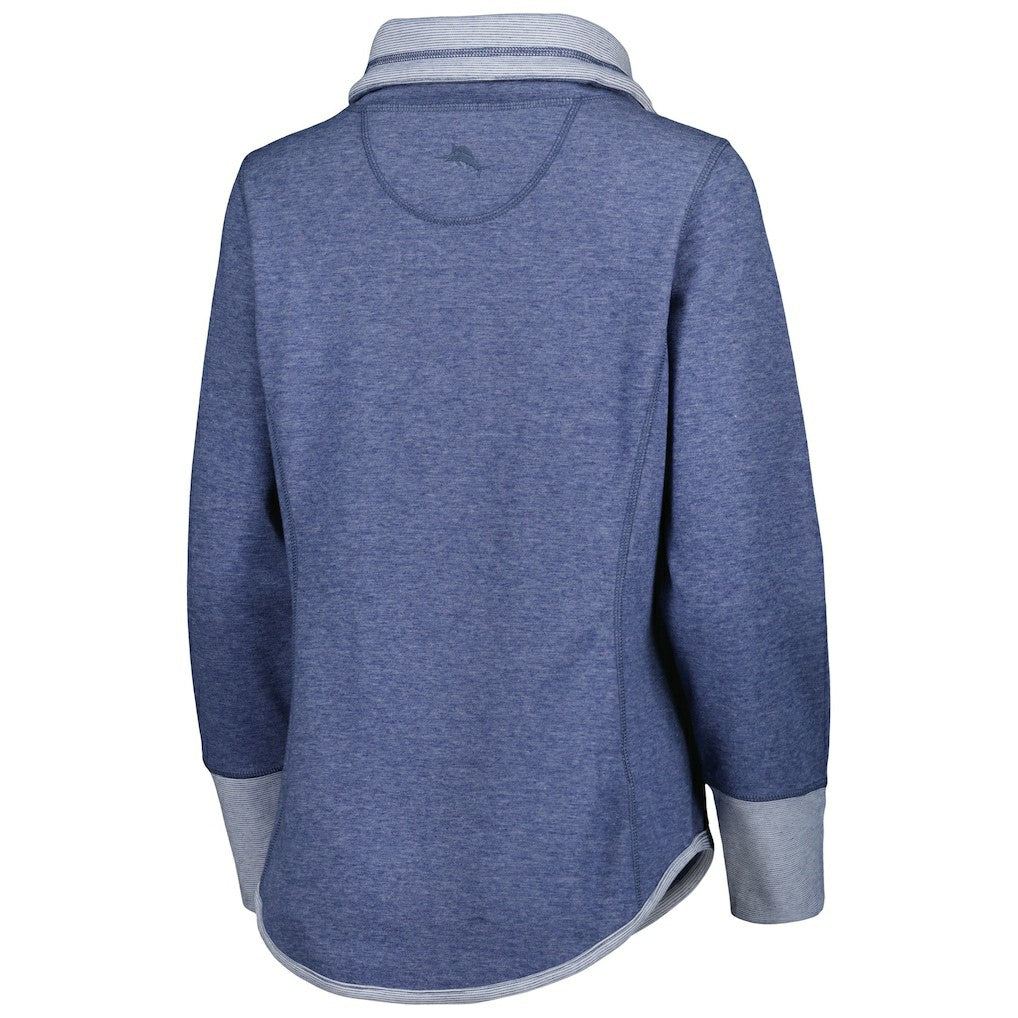 Buffalo Bills Women's Sport Sun Fade Full-Zip Sweatshirt - Heathered Royal Sweatshirts