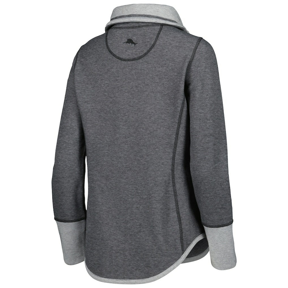 Las Vegas Raiders Women's Sport Sun Fade Full-Zip Sweatshirt - Heathered Black Sweatshirts
