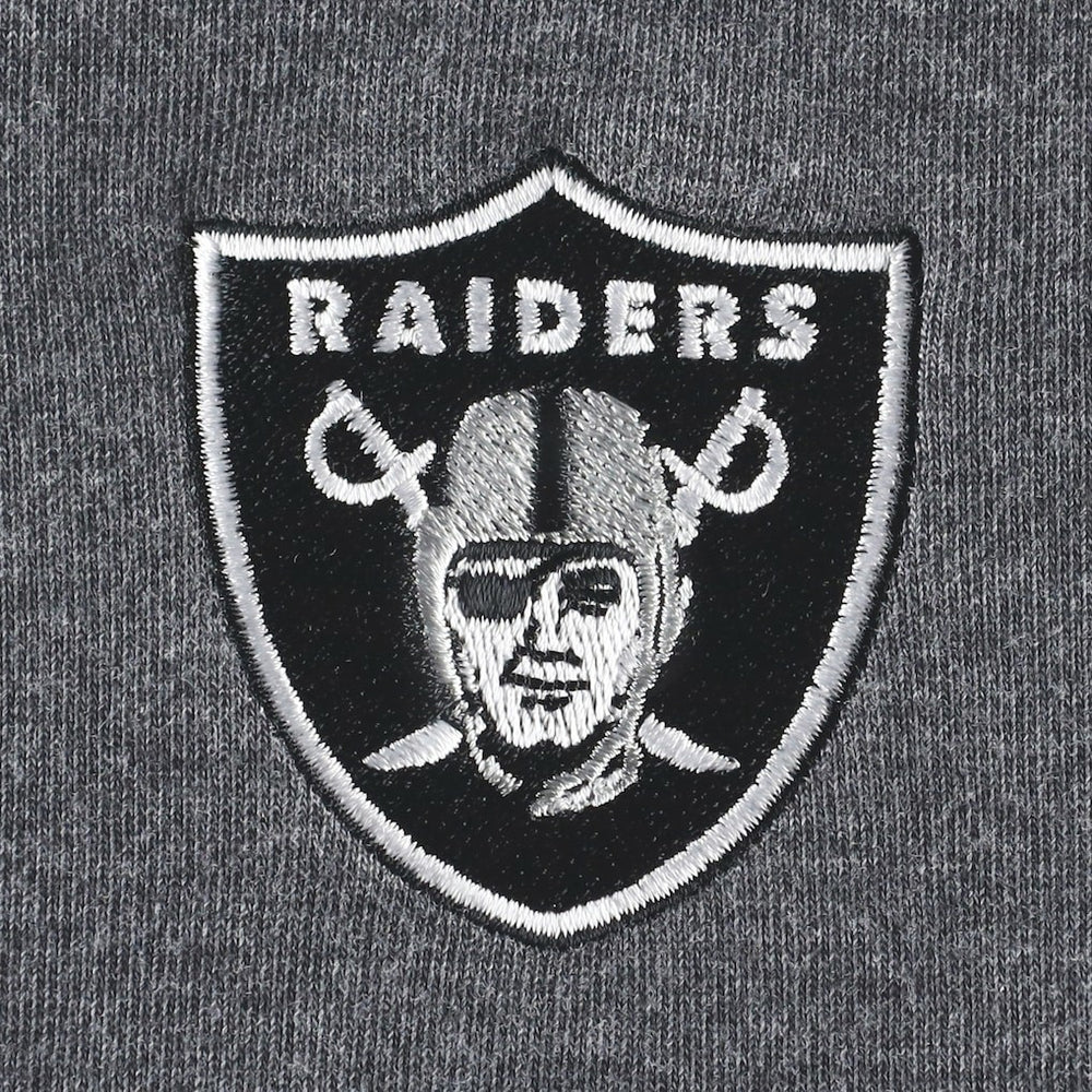 Las Vegas Raiders Women's Sport Sun Fade Full-Zip Sweatshirt - Heathered Black Sweatshirts