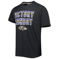 Baltimore Ravens Homage Victory Monday Tri-Blend T-Shirt - Charcoal T-shirts
