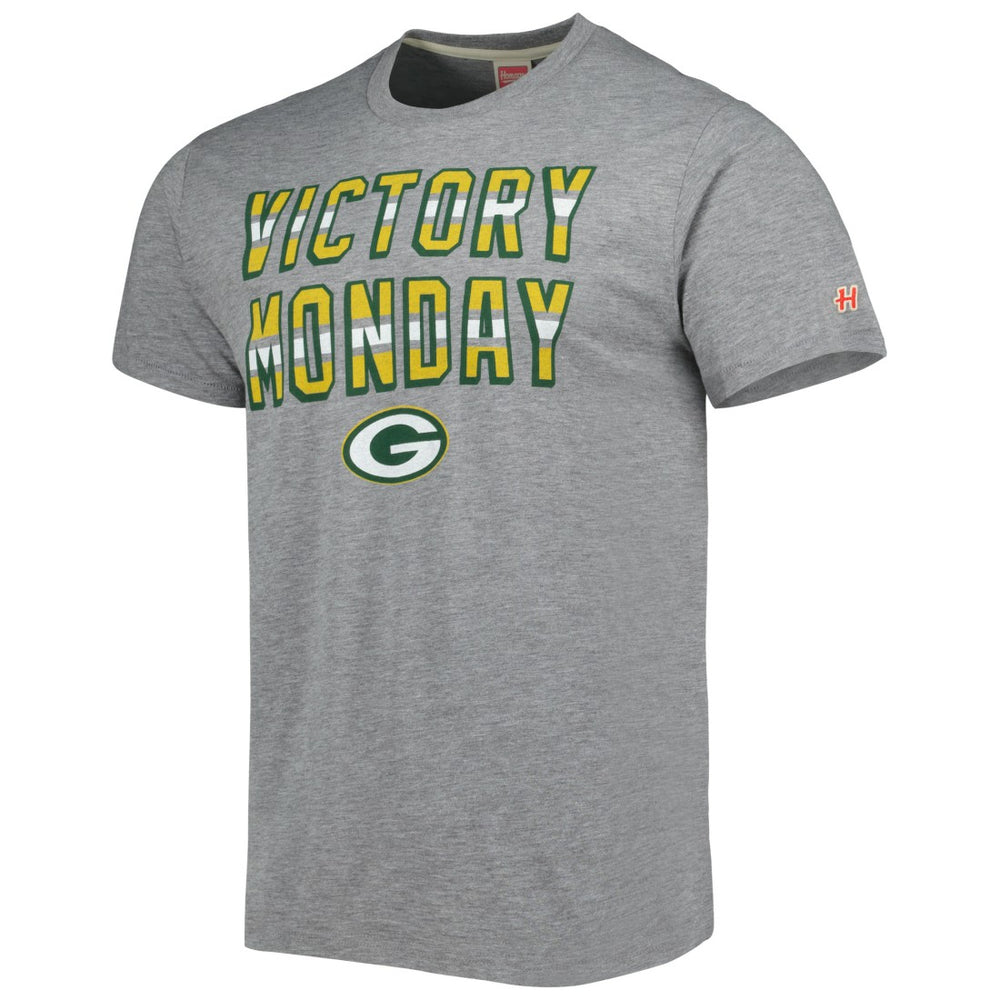 Green Bay Packers Homage Victory Monday Tri-Blend T-Shirt - Gray T-shirts