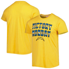 Los Angeles Chargers Homage Victory Monday Tri-Blend T-Shirt - Gold T-shirts