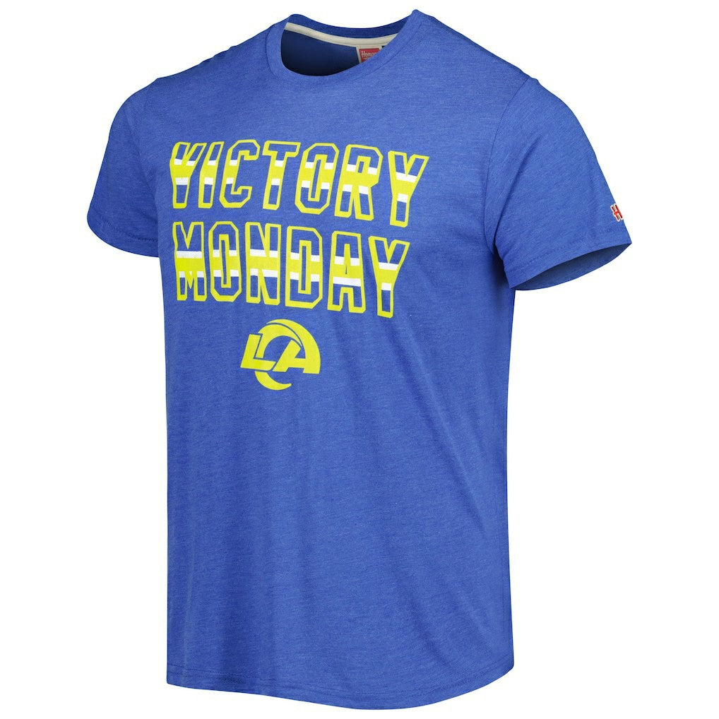 Los Angeles Rams Homage Victory Monday Tri-Blend T-Shirt - Royal T-shirts