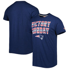 New England Patriots Homage Victory Monday Tri-Blend T-Shirt - Navy T-shirts