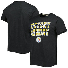 Pittsburgh Steelers Homage Victory Monday Tri-Blend T-Shirt - Charcoal T-shirts
