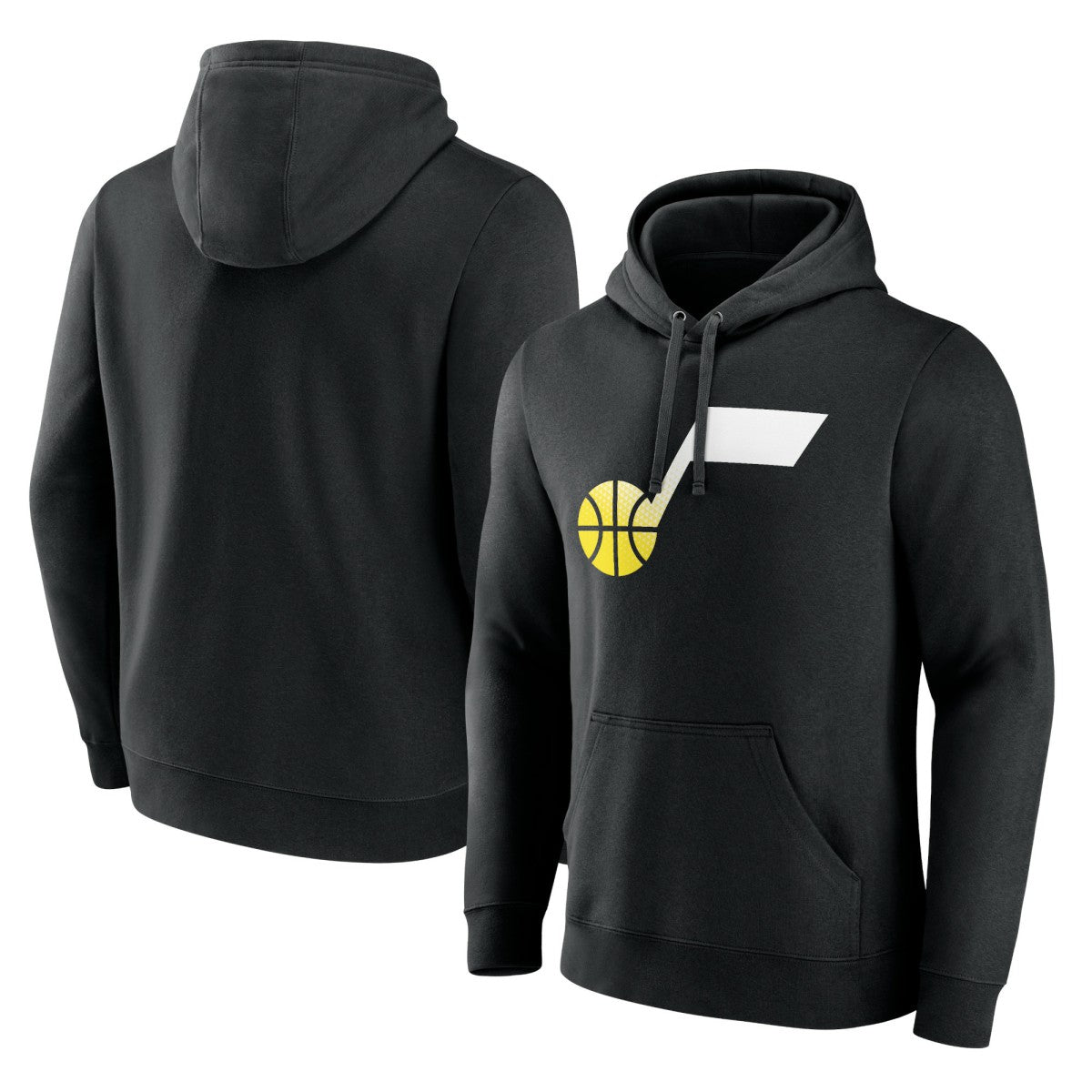 Utah Jazz Gradient Logo Pullover Hoodie Black