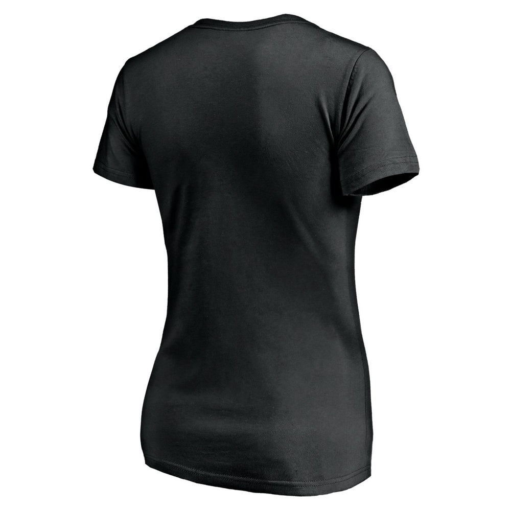 Utah Jazz Women's Primary Team Logo V-Neck T-Shirt Black