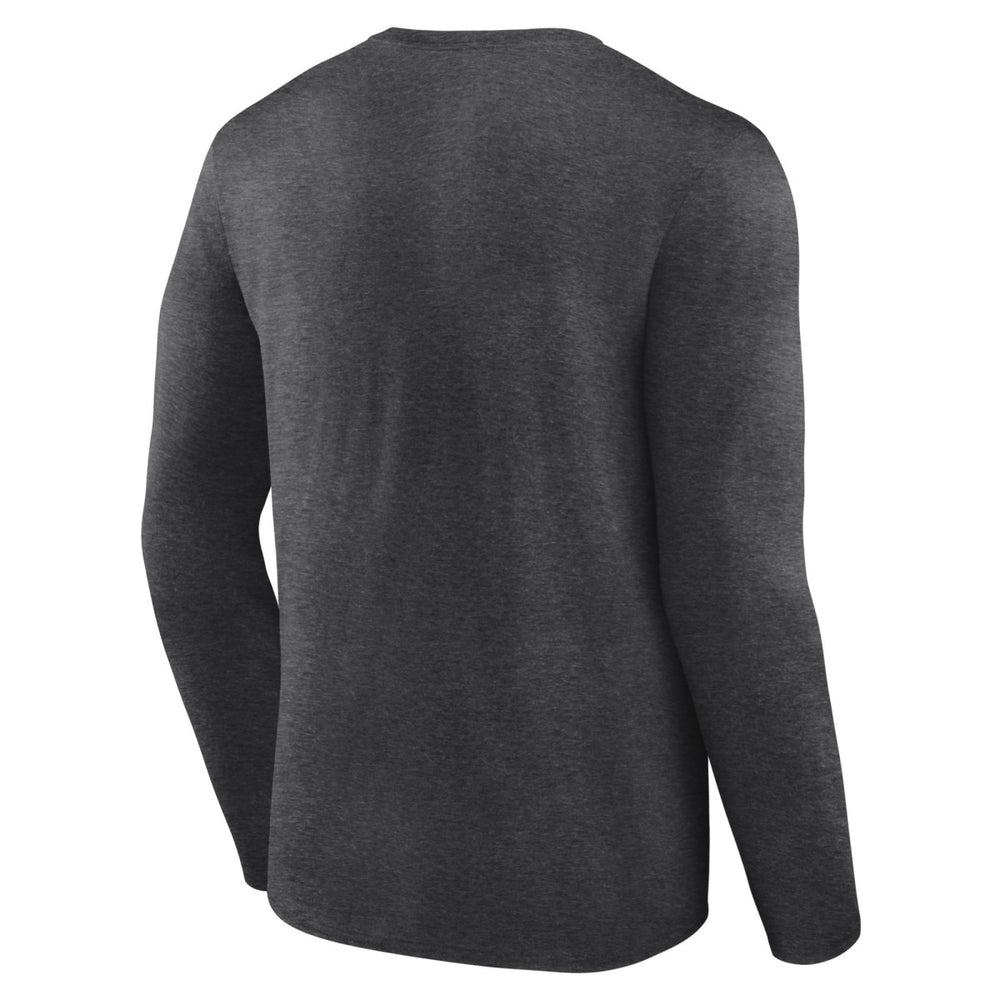 Utah Jazz Primary Logo Team Long Sleeve T-Shirt Heathered Charcoal