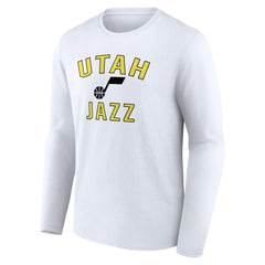 Utah Jazz Victory Arch Team Long Sleeve T-Shirt White