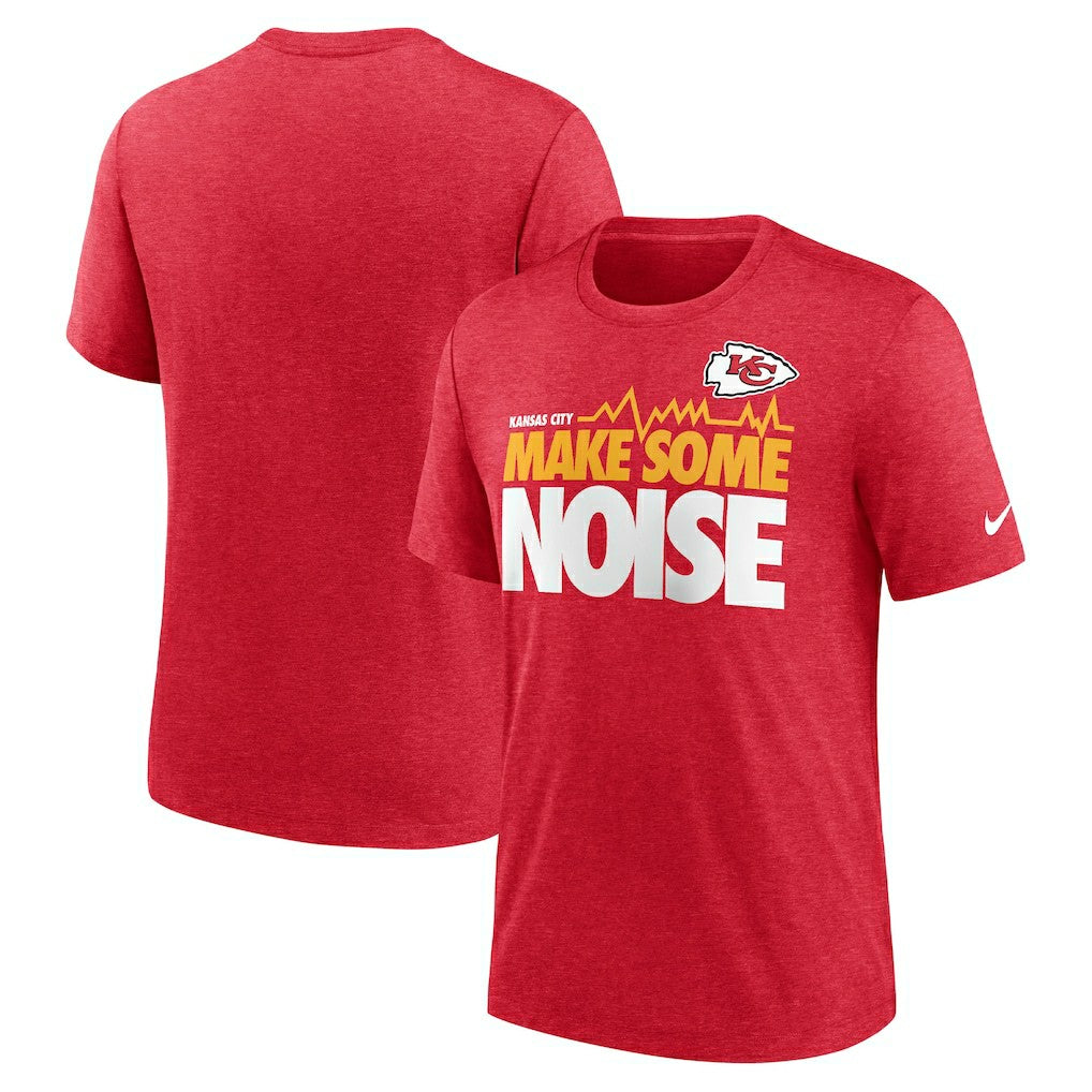 Kansas City Chiefs Local Tri-Blend T-Shirt - Heathered Red T-shirts
