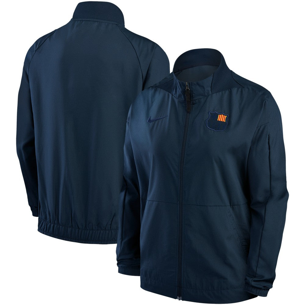 Barcelona Women's Team Anthem Raglan Performance Full-Zip Jacket Blue - Nike online