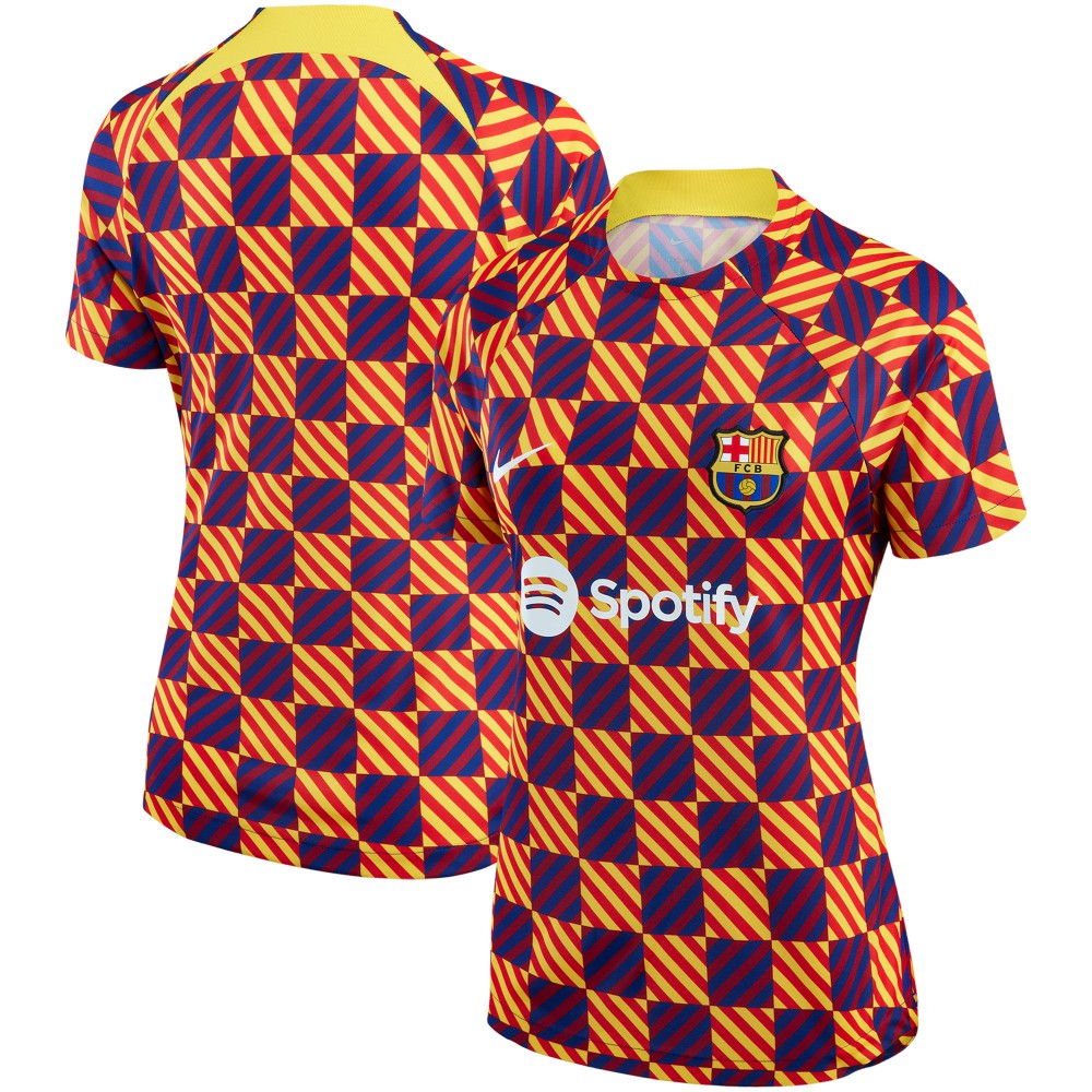 Barcelona Women's 2022/23 Pre-Match Raglan Performance Top Yellow - Nike sale