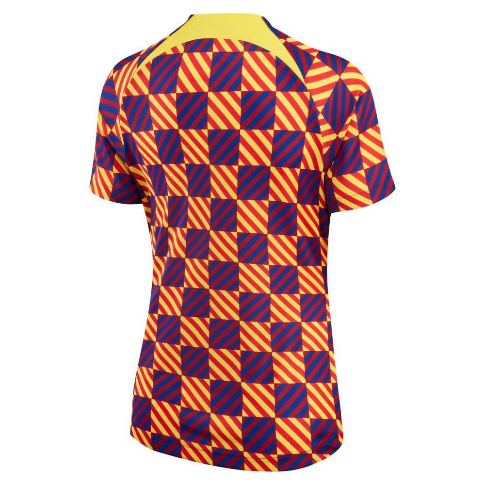 Barcelona Women's 2022/23 Pre-Match Raglan Performance Top Yellow - Nike sale