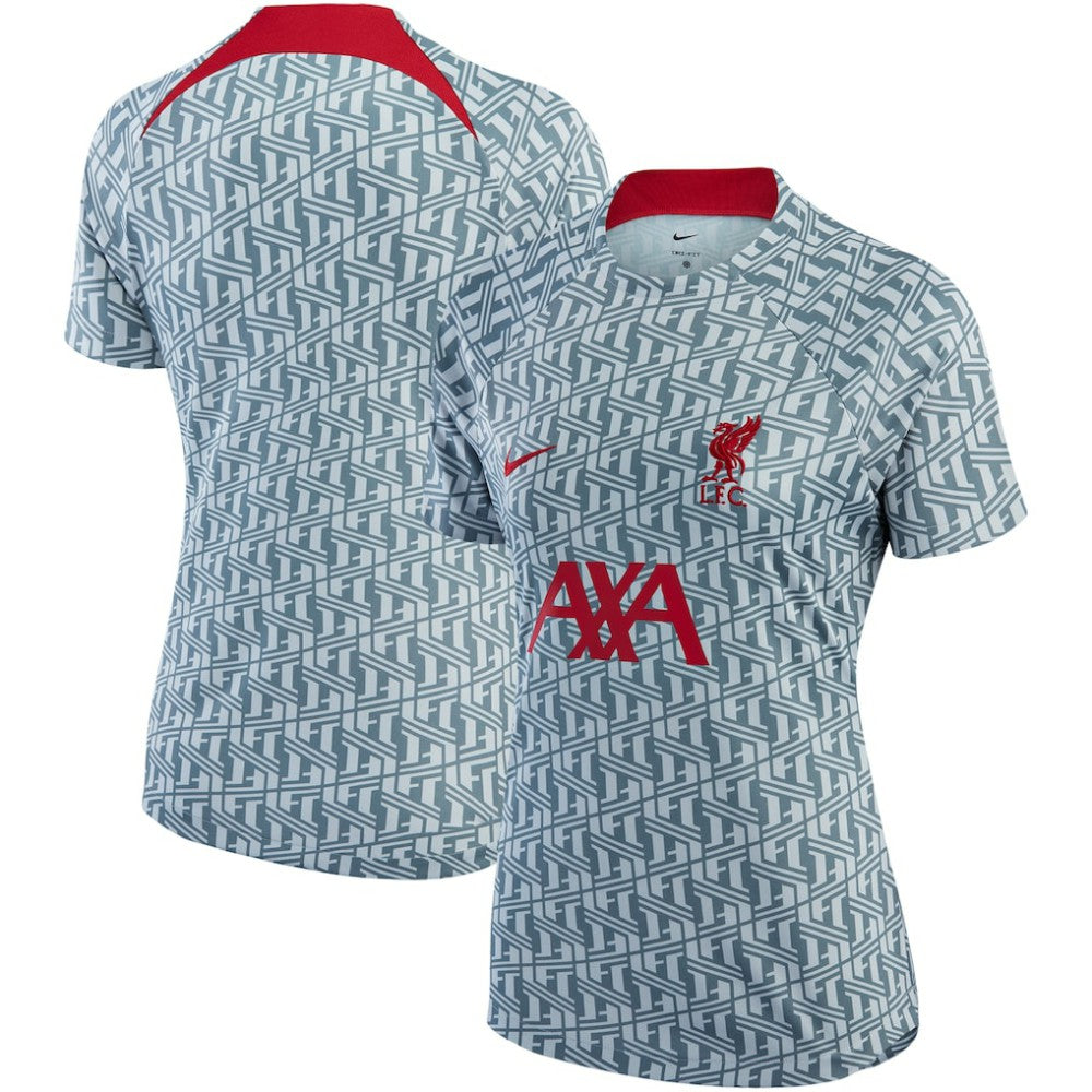 Liverpool Women's 2022/23 Pre-Match Raglan Performance Top Gray - Nike on sale