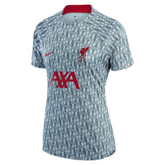 Liverpool Women's 2022/23 Pre-Match Raglan Performance Top Gray - Nike on sale