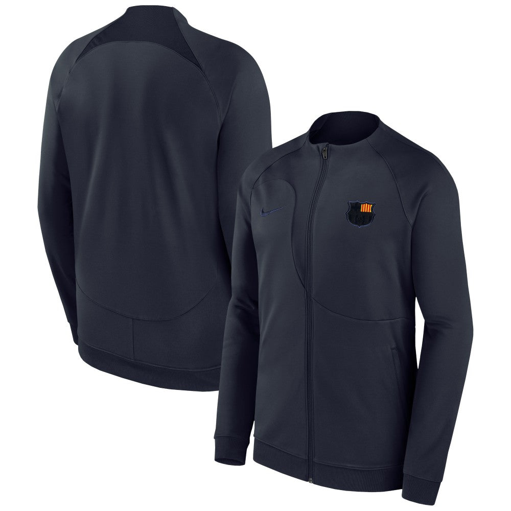 Barcelona Youth Academy Pro Anthem Raglan Performance Full-Zip Jacket Navy - Nike cheap
