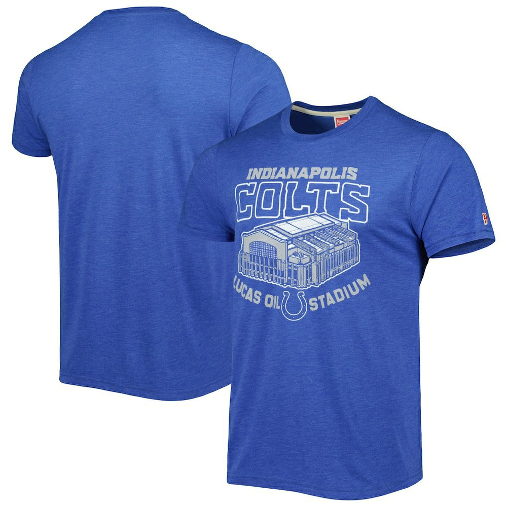Indianapolis Colts Homage Stadium Tri-Blend T-Shirt - Royal T-shirts