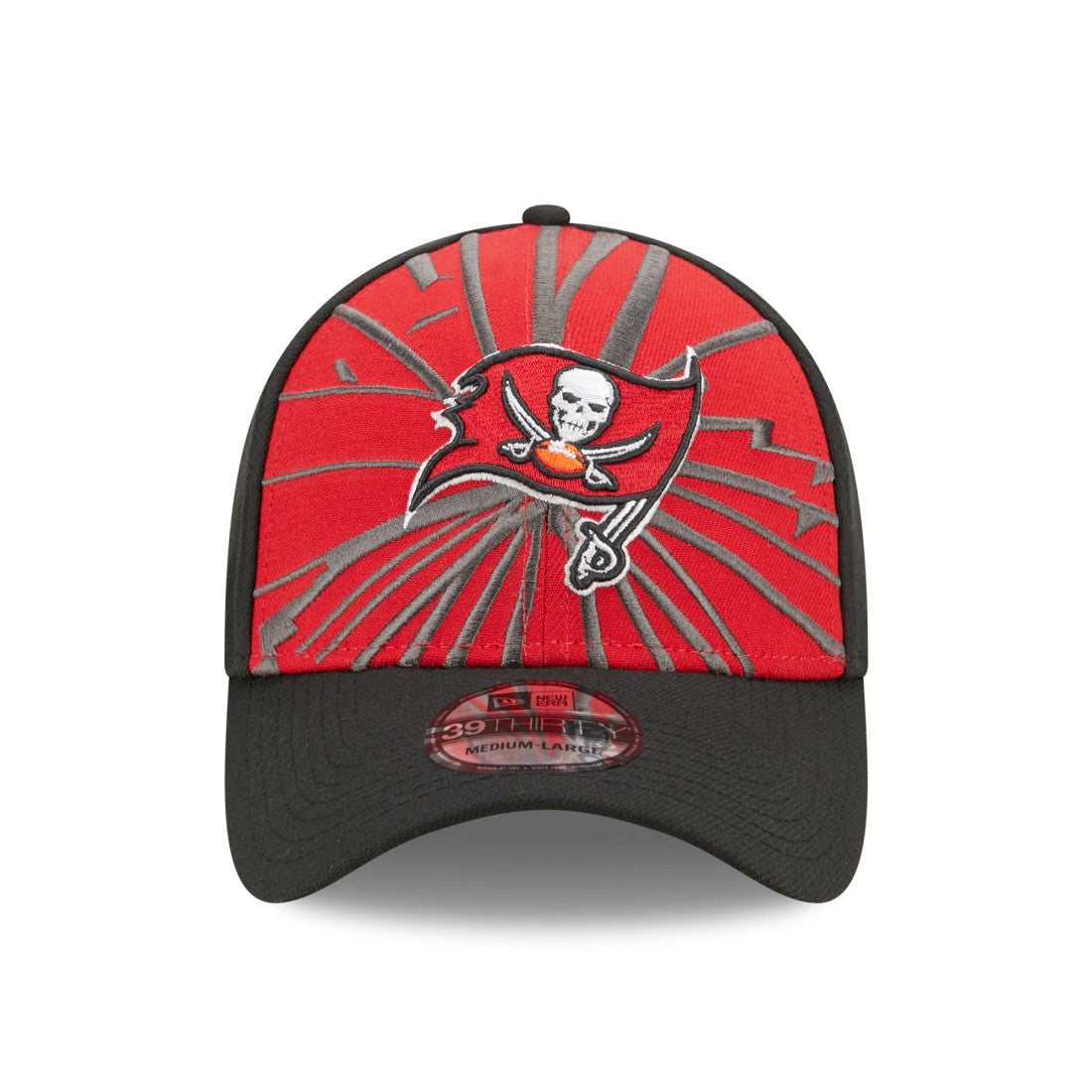 Tampa Bay Buccaneers New Era Shattered 39THIRTY Flex Hat - Red/Black Hats