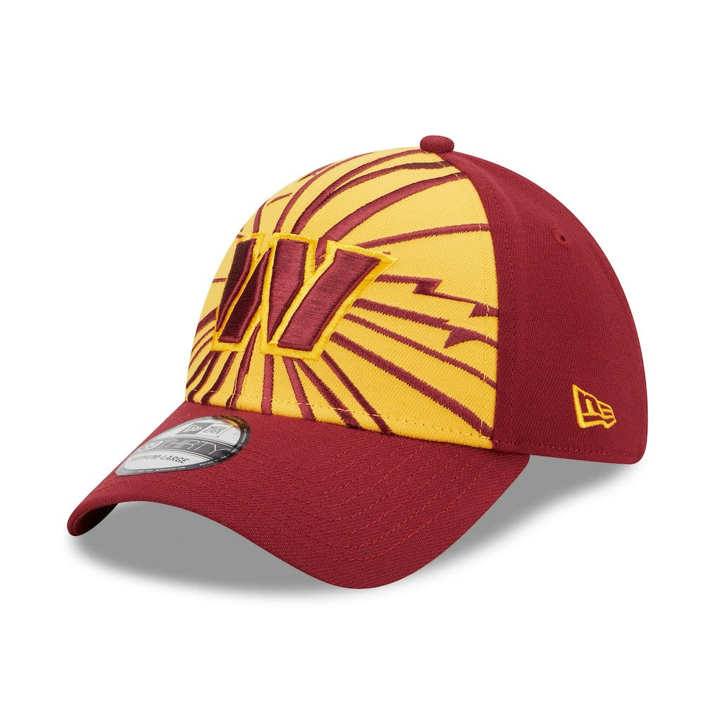 Washington Commanders New Era Shattered 39THIRTY Flex Hat - Gold/Burgundy Hats