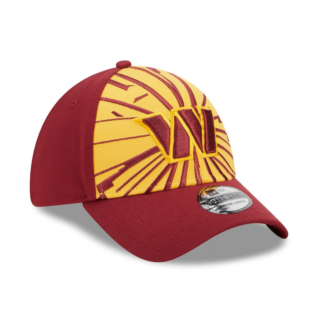 Washington Commanders New Era Shattered 39THIRTY Flex Hat - Gold/Burgundy Hats