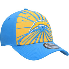 Los Angeles Chargers New Era Shattered 39THIRTY Flex Hat - Gold/Powder Blue Hats