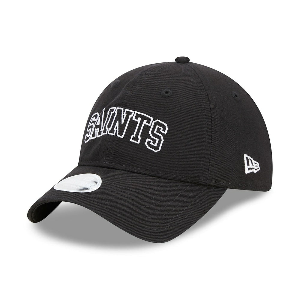 New Orleans Saints New Era Women's Collegiate 9TWENTY Adjustable Hat - Black Hats