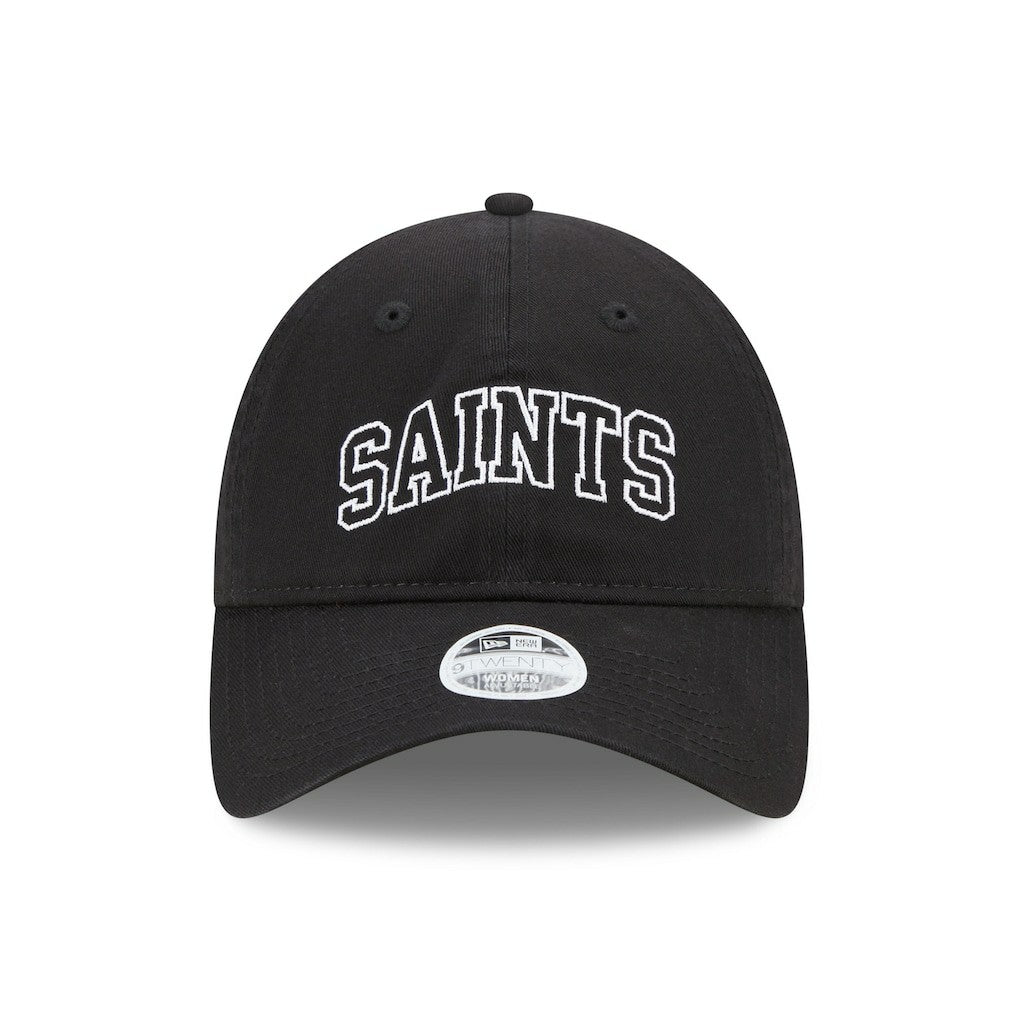 New Orleans Saints New Era Women's Collegiate 9TWENTY Adjustable Hat - Black Hats